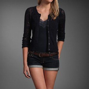 Abercrombie & Fitch | Navy Blue Cardigan Size M